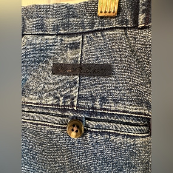 LAUREN RALPH LAUREN 8 Vintage Straight Leg Center Seam Flat Front Stone Washed - Picture 10 of 12